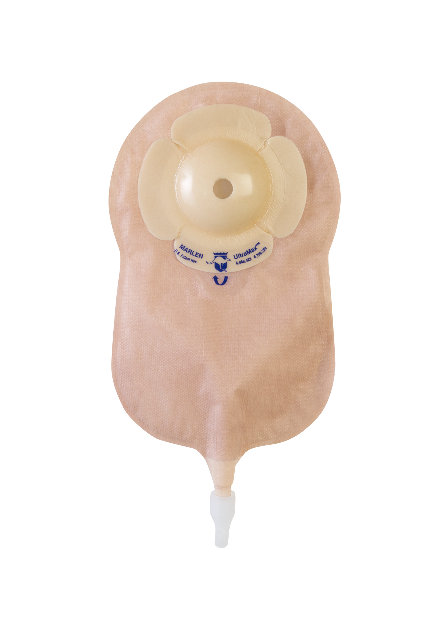 Marlen UltraMax One-Piece Urostomy Pouch, AquaTack Hydrocolloid Barrier, Deep Convexity, Box of 5