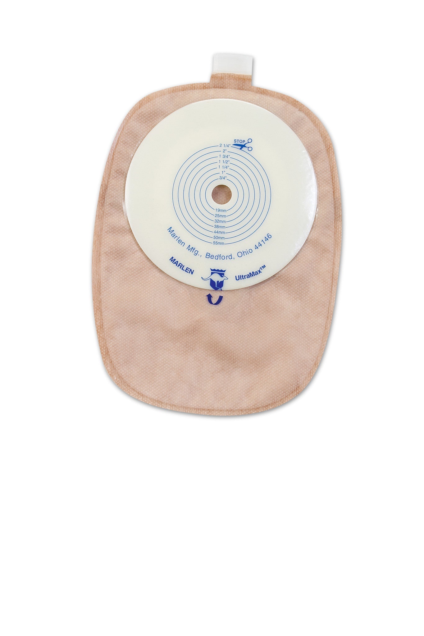 Marlen UltraMax One-Piece Closed Pouch with AquaTack Hydrocolloid Barrier, Flat (No Convexity), Box of 5