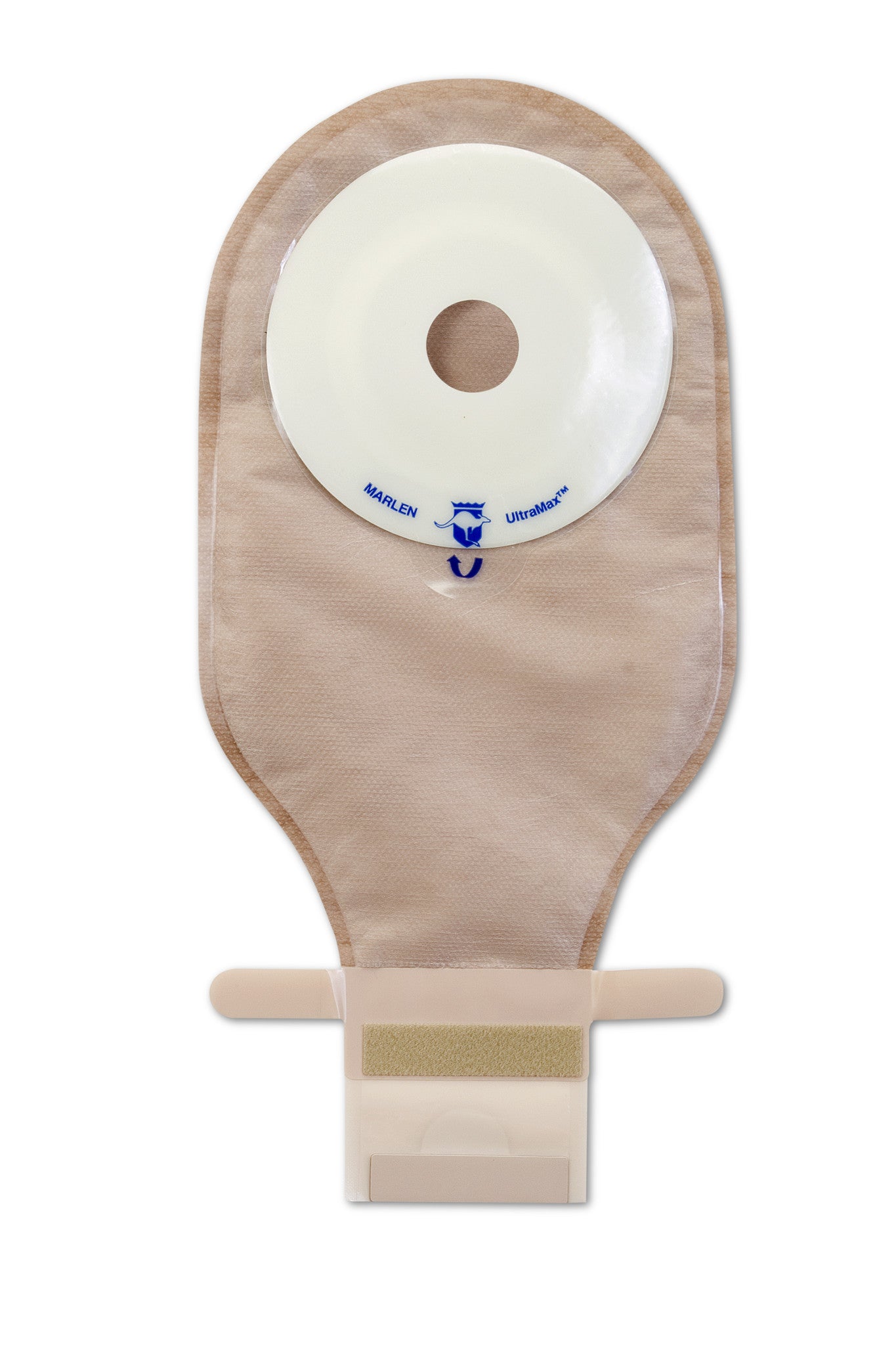 Marlen UltraMax One-Piece Drainable Pouch with Kwick-Klose II Fastener, AquaTack Hydrocolloid Barrier, Flat (No Convexity), Box of 5