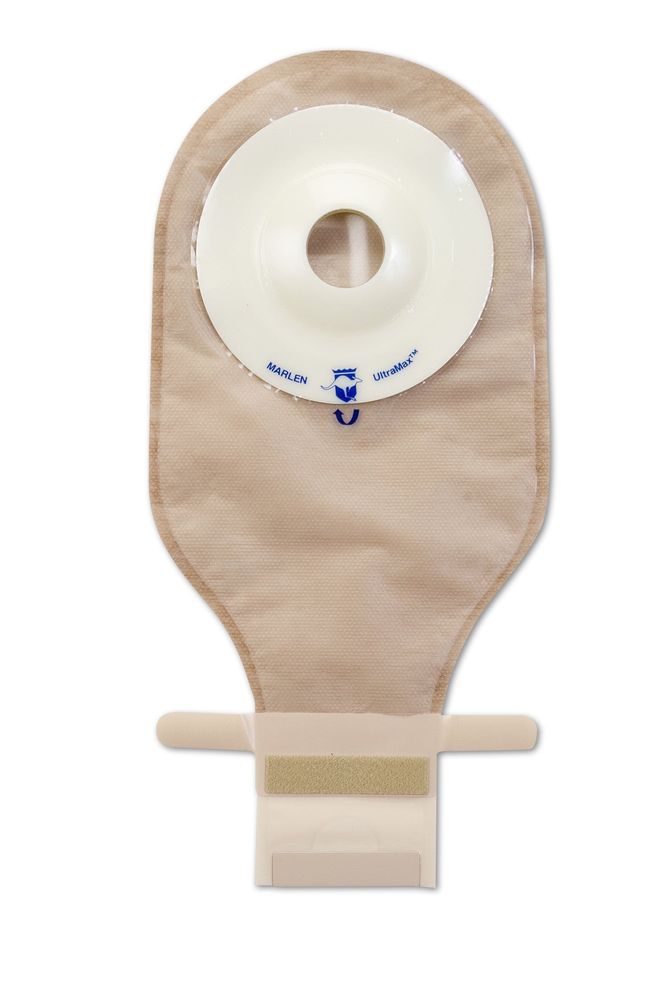 Marlen UltraMax One-Piece Drainable Pouch with Kwick-Klose II Fastener, AquaTack Hydrocolloid Barrier, Shallow Convexity, Box of 5